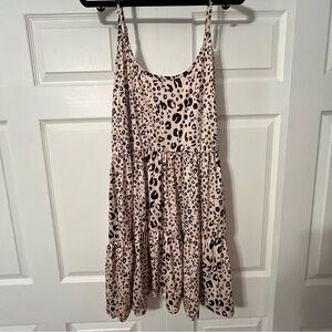 Leopard Print Sleeveless Dress